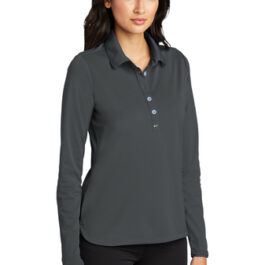 Polo – Nike Ladies Long Sleeve Dri-FIT Stretch Tech