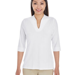 Devon & Jones Ladies’ Perfect Fit Tailored Open Neckline Top