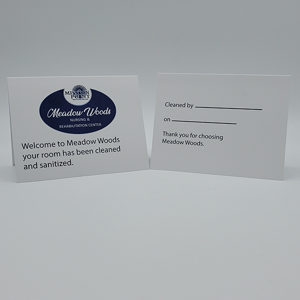 Room Cleaned Card Pack of 50 Mission Point