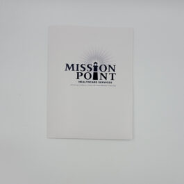 Mission Point Folder White w/ Logo – Pack of 25